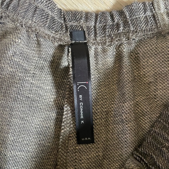 I.C. By Connie K 100% Linen Pants Size Medium - Picture 13 of 14